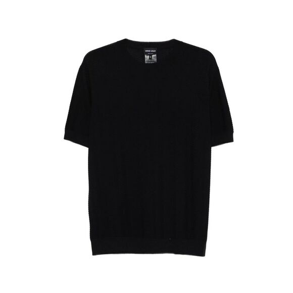 Giorgio Armani Black T-Shirts & Vests - T-Shirts Men